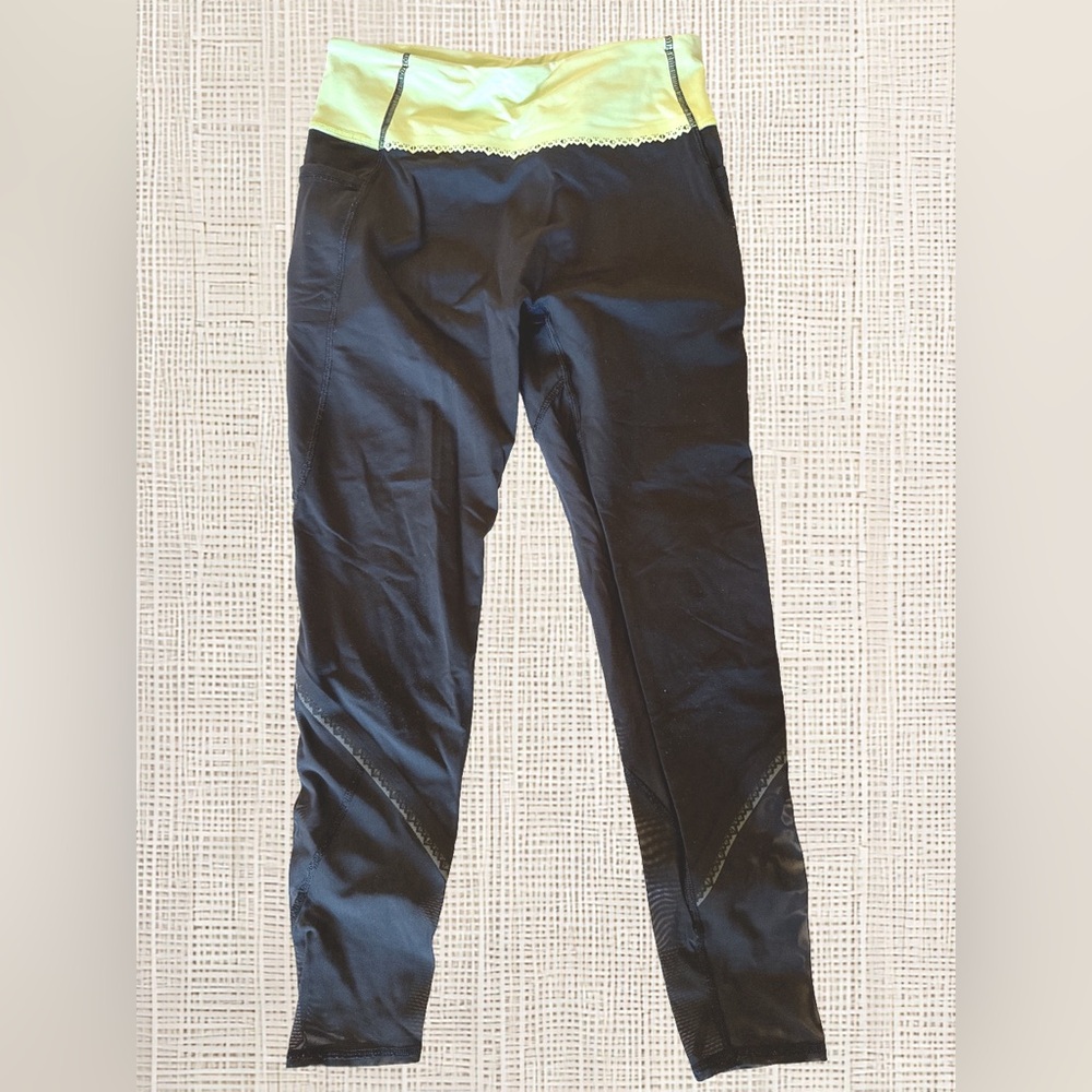 Ivivva by Lululemon leggings with mesh mixed fabric